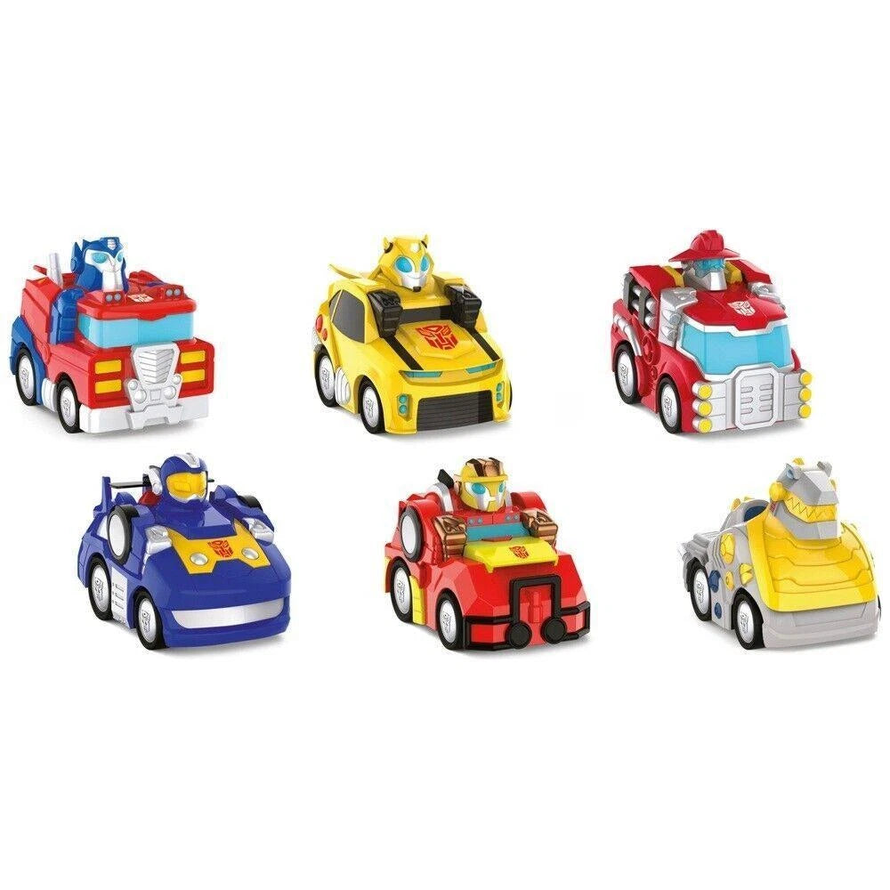 Transformers Rescue Bots Academy Vehicles Pull Back Cars 6 Pack Toy