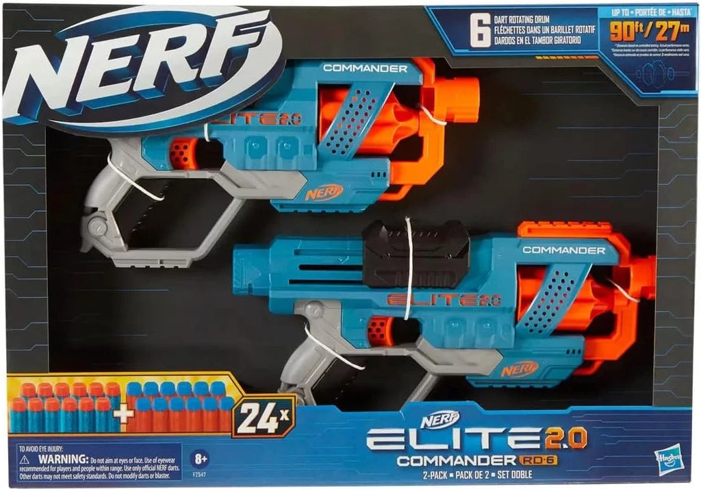 Nerf Elite 2.0 Commander RD-6, 2 Pack (8+ Years)