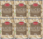 Bestin Sliced Mushrooms in Salted Water, 290g, 6 Pack