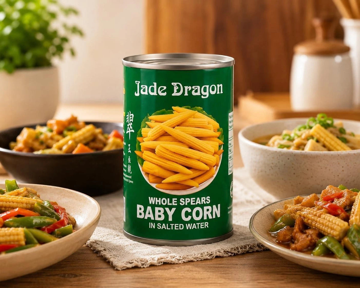 Whole Spears Baby Corn in Salted Water 425g, Pack of 3
