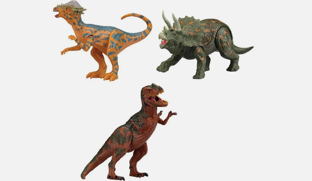 Dinosaur Action Figures Set, 9inch, 6-Pack with Poseable Parts, Realistic Detail
