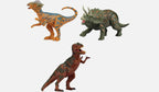Dinosaur Action Figures Set, 9inch, 6-Pack with Poseable Parts, Realistic Detail