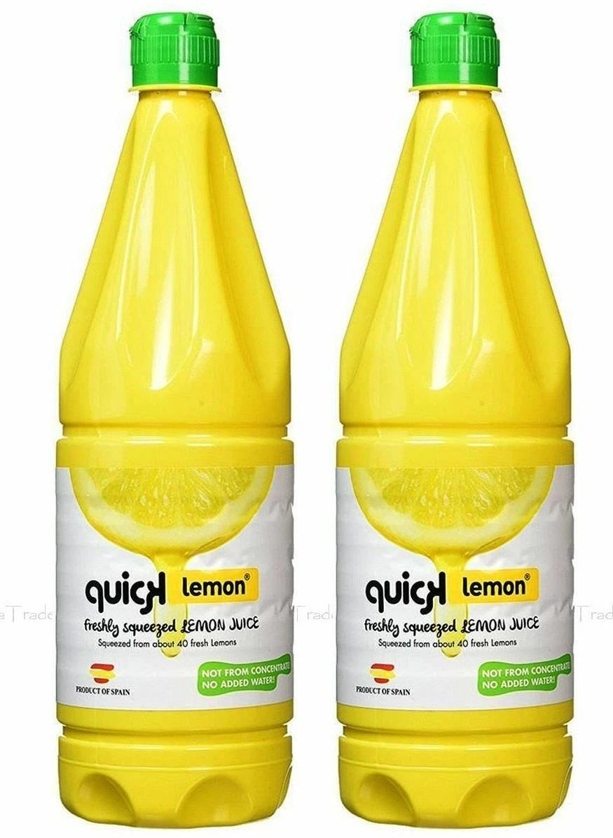 Quick Lemon Freshly Squeezed Juice Not Concentrate Pack of 2 x 1 Litre