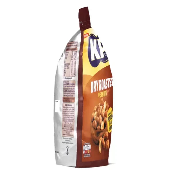 KP Dry Roasted Peanuts Zip Close Pack, 1kg