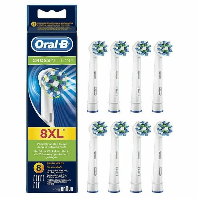 Oral B Cross Action Brushheads EB50 8 Pack