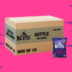 Kettle Chips Sea Salt & Balsamic Vinegar of Modena Potato Crisp Box Pack 12x80g