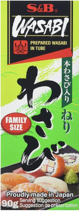 Wasabi Paste Tube Easy to Use, Perfect for Sushi Rice, Japanese Snacks 90 g