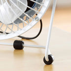 Fine Elements COL1263 4" Desk Fan, Portable 2.5W Table Fan White