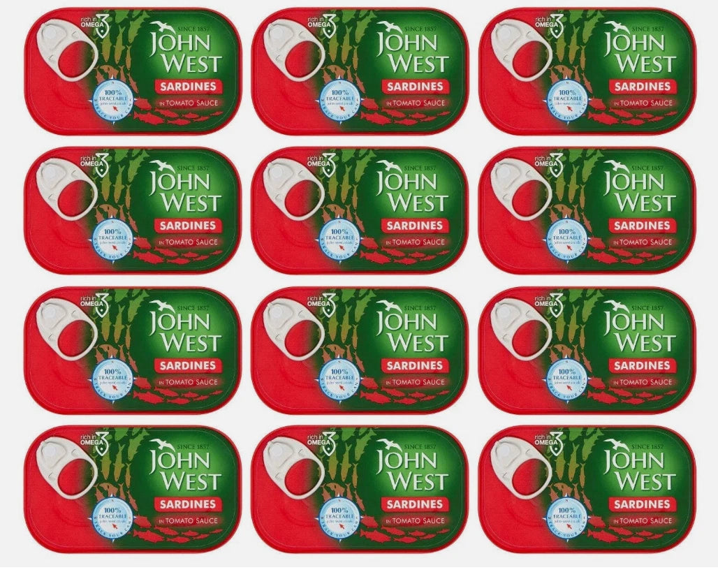 John West Sardines in Tomato Sauce 120g Pack of 12