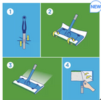 Flash Speedmop Wet Cloths Lemon Multi-Surface Refills Pack of 2 x 24
