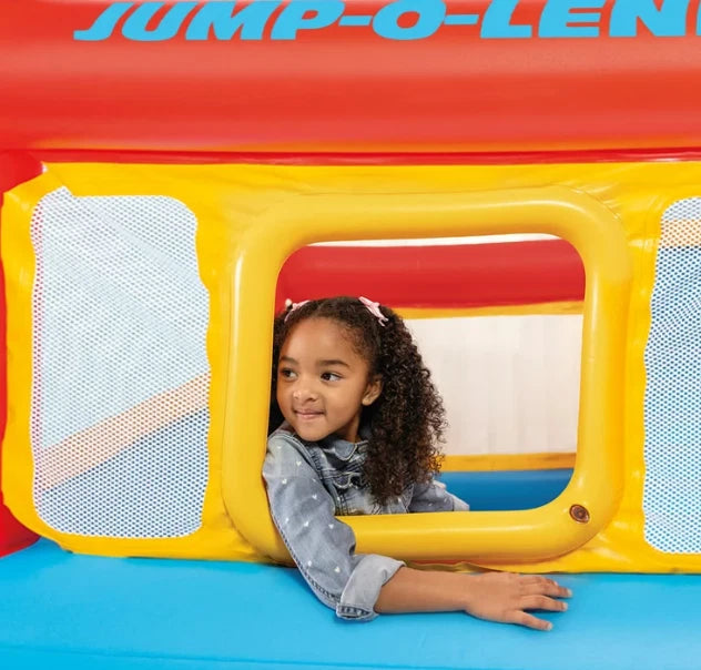 Intex Jump-O-Lene Inflatable Bouncy Playhouse Kids3-6Year Indoor Jumping Bouncer