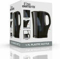Fine Elements SDA1673 Plastic 1.7 L Kettle Black