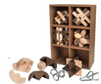Think Box Thinking Puzzles With 8 Wooden and Iron Teasers (10+ Years)