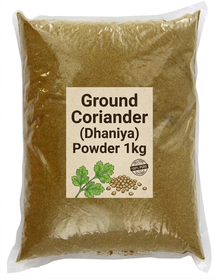 Coriander Powder Ground Dhaniya Powder 1kg Bag