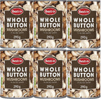 Bestin Whole Button Mushrooms in Salted Water, 290g, Pack of 6