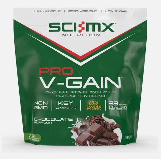 Sci-MX Nutrition PRO V-GAIN Plant Chocolate Protein Powder, 2.2kg