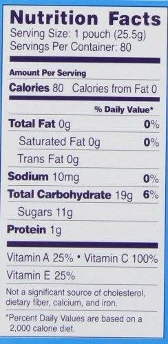 Welch's Mixed Fruit Snacks, Made With Real Fruit, Gluten Free 80 x 25g Pouches