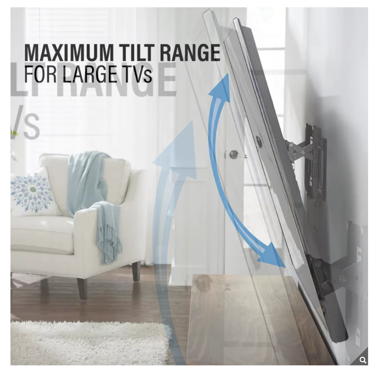 Sanus Advanced tilt Large TV Mount Bracket 42-90 Inch for Large TV