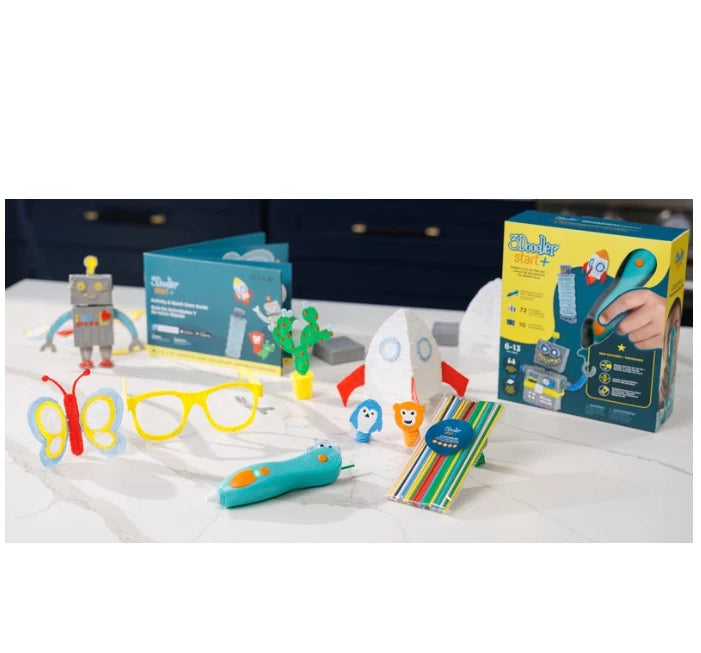3Doodler Start+ 3D Printing Pen Essentials Set – Kids Safe & Easy to Use