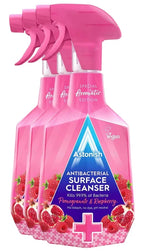 Astonish Pomegranate & Raspberry Antibacterial Surface Cleanser 750ml × 3