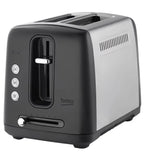 Beko TAM7201B Traditional 2 Slot Toaster In Black
