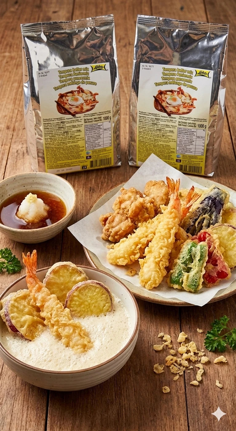Tempura Batter Mix, 1kg, Pack of 2 Crispy Light and Fluffy Coating