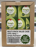 Bestin Simply Biological 3 in 1 Washing Powder, 884g, 13 Washes, Pack of 6