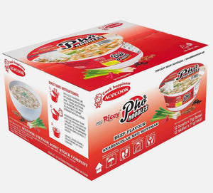 Oh! Ricey Pho Noodles Beef Flavour Vegetarian Quick Easy Meal Bowl Pack 12 x 71g