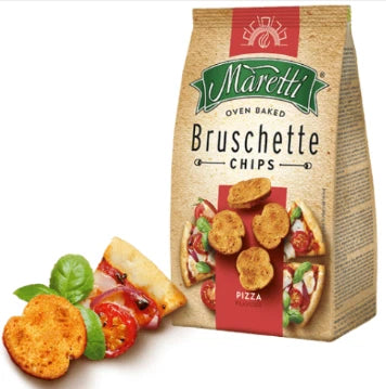 Maretti Bruschette Oven Baked Chips Pizza Flavour 70g Pack of 14