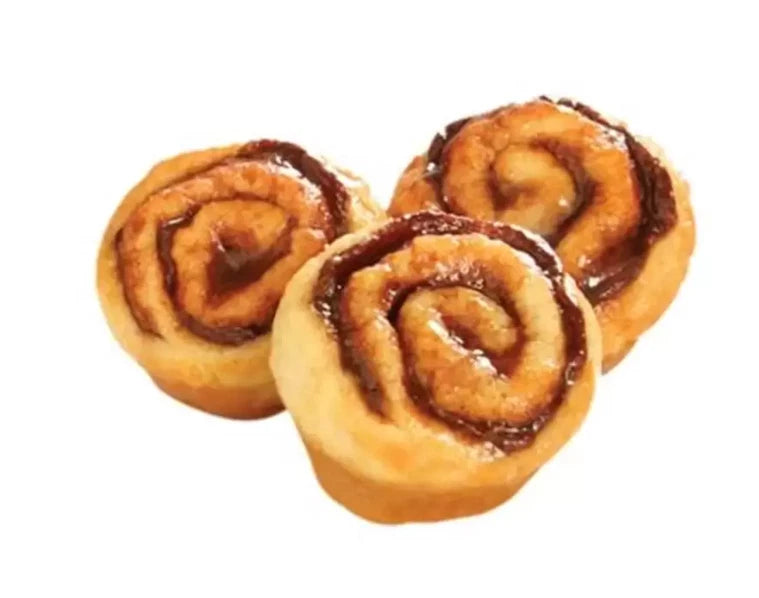 Two-Bite Cinnamon Rolls Rich Sweet Honey Sugar Glazed Filling Dough Snack 890g