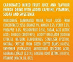 Rubicon Raw Energy Orange & Mango 500ml x 12