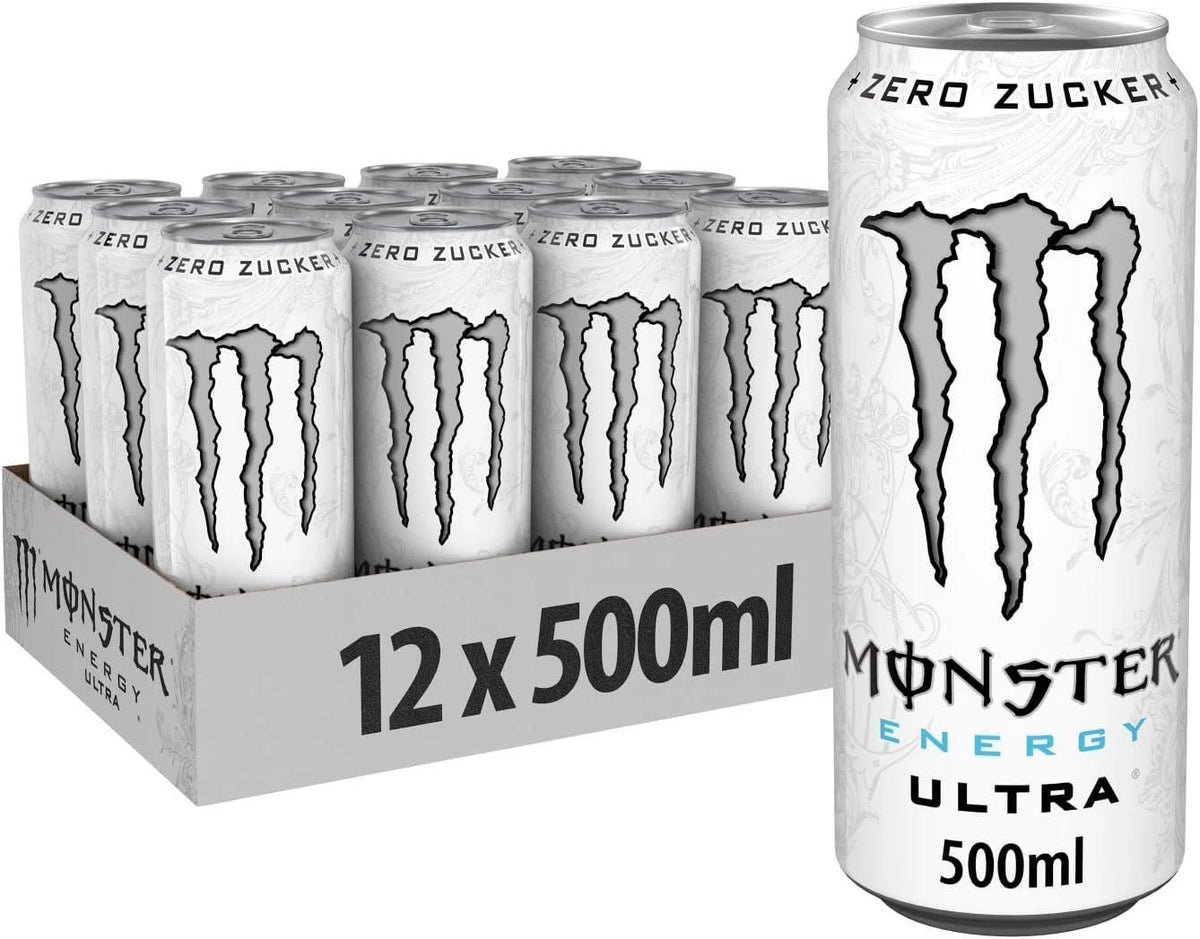 Monster Ultra Sugar Free Energy Drinks 500ml Pack of 12
