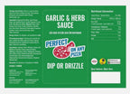 Garlic &Herb Sauce Squeezy Versatile Salad Pizza Dip or Drizzle Pack 930ml
