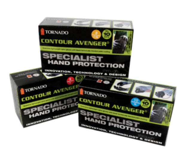 Tornado Contour Avenger Specialist Hand Protect Work Gloves Size Small 10 Pair