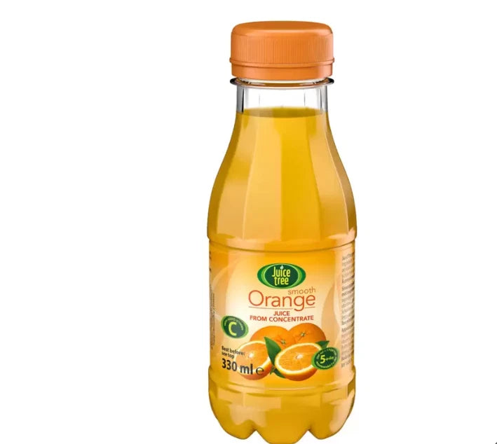 Juice Tree Orange Juice Drink From Concentrate Bottle Kid Lunch Box 12x330ml