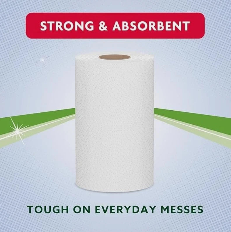 Bestin Jumbo Kitchen Towels, 2-Ply, 180 Sheets per Roll, 6 Roll Multi-Pack