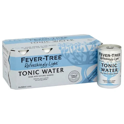 Fever Tree Naturally Light Tonic Water 8 x 150 ml