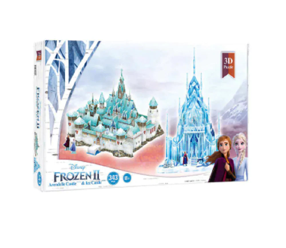 Frozen 2 3D Arendelle & Ice Castle 343 Piece Puzzle Set Perfect Gift Sets kids
