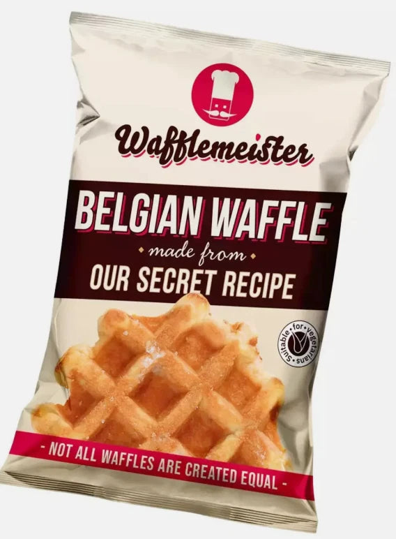 Wafflemeister Belgian Sugar Pearls Waffles Snack Packets 28x90g - Pack of 2.52kg