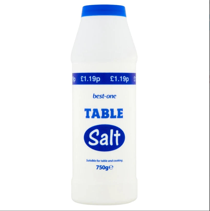 Best One Table Salt, Suitable for Cooking and Table Use750g Pack of 2