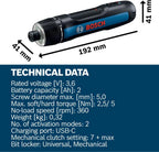 Bosch GO Professional 3.6V Cordless Screwdriver (Gen3)