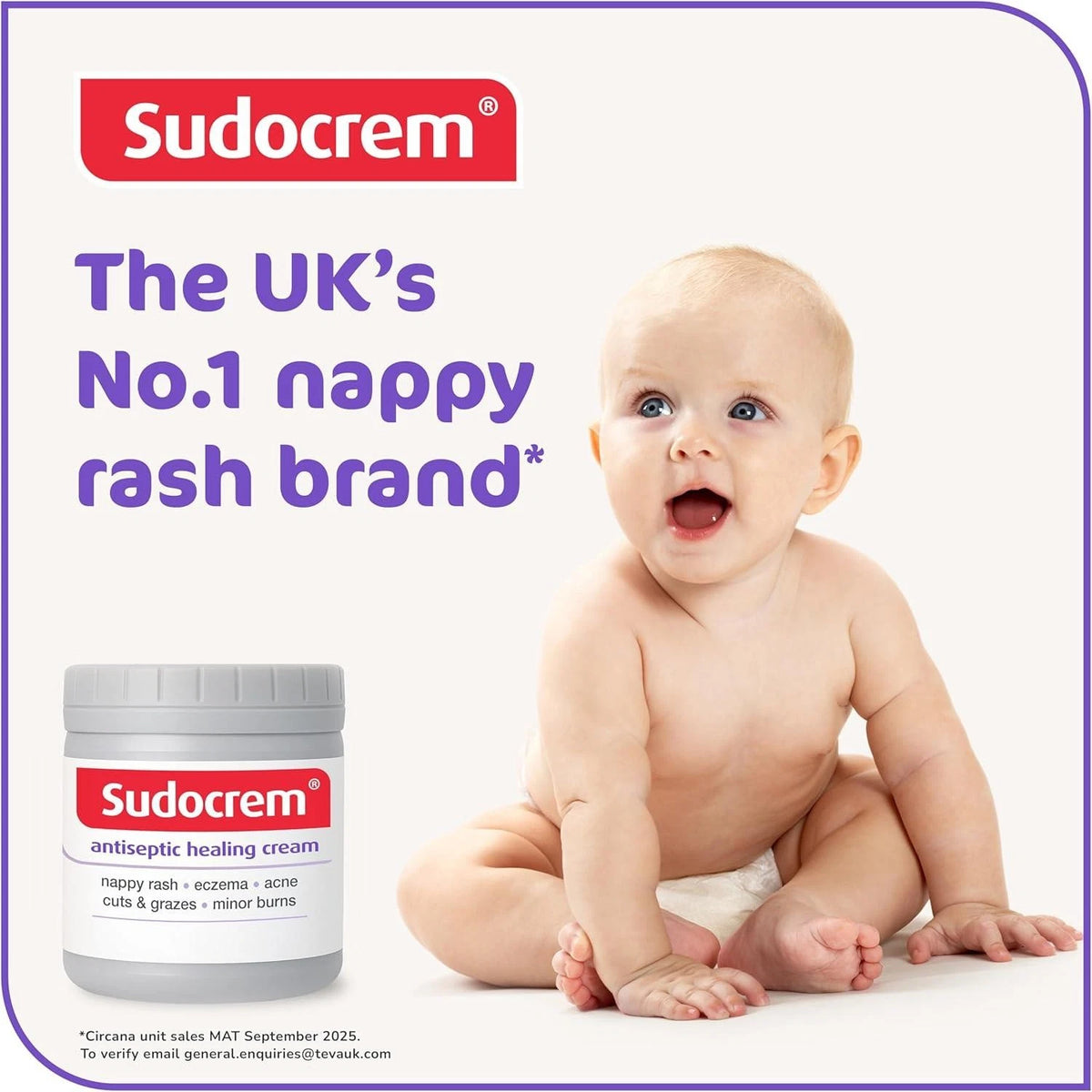 Sudocrem Antiseptic Healing Cream - 400g - Nappy Rash, Eczema, Surface Wound