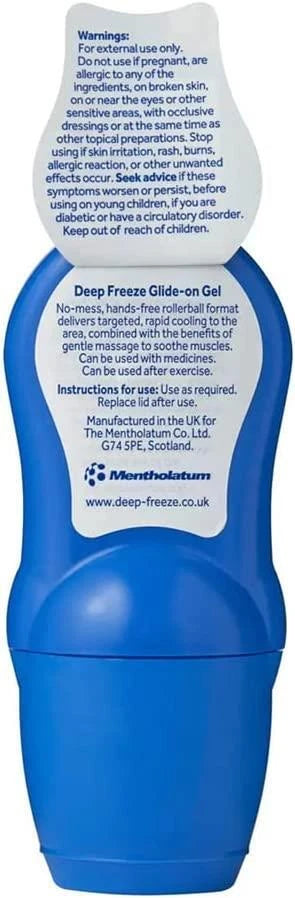 3 x Deep Freeze Muscle Message Gel Glide On Cool Lotion Pain Relief Fast Acting