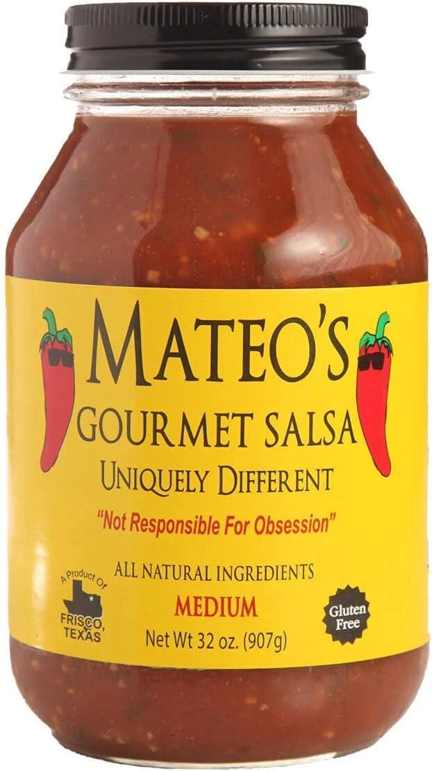 Mateo's Gourmet Texas Medium Salsa, 907g