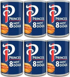 Princes Hot Dogs Frankfurters, Canned Chicken Sausages, 400g, Pack of 12