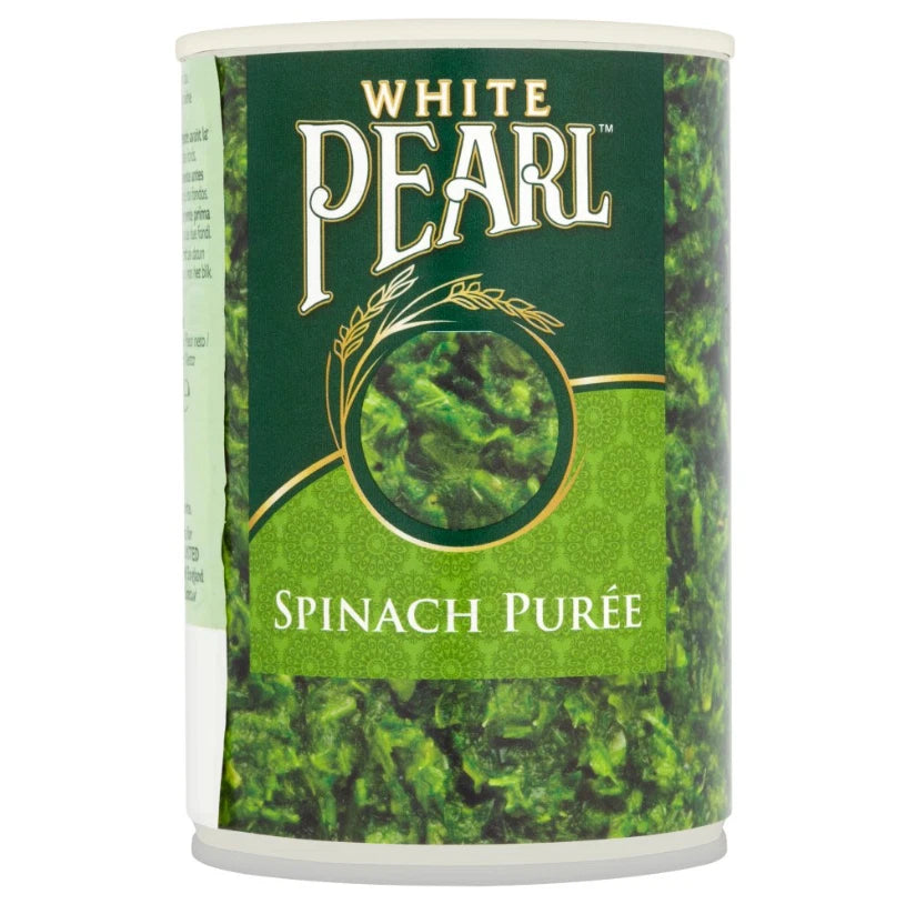 White Pearl Spinach Purée, Ready-to-Use 395g 12 Pack