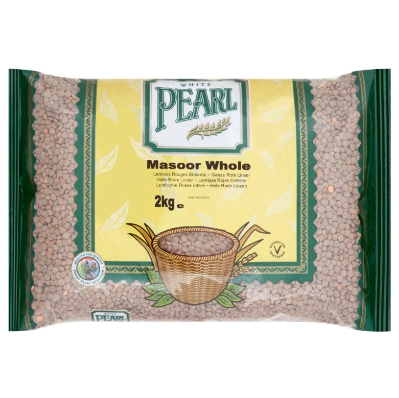 White Pearl Lentils 2 kg Chana Dall Masoor Whole Urid Dall Moong Dall Masoor