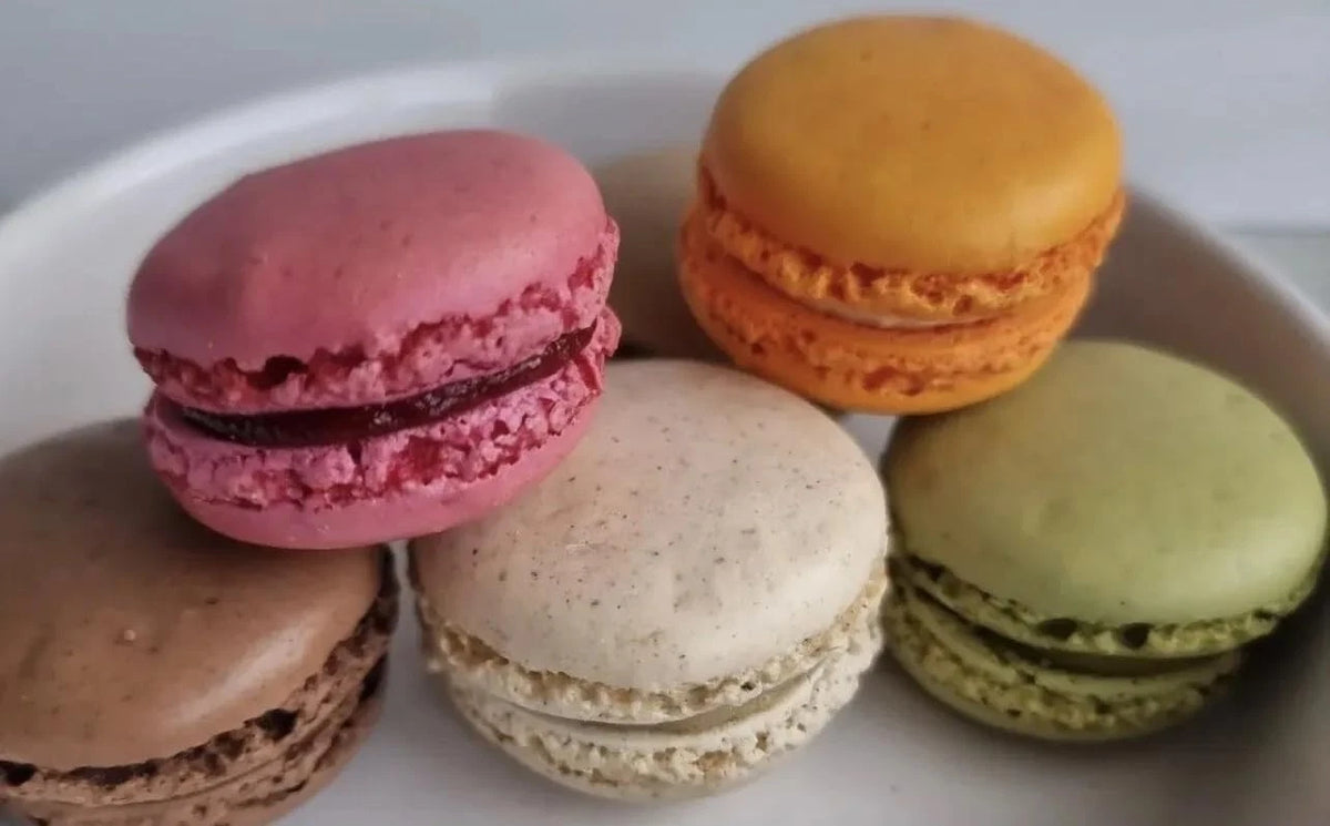 Authentic Imported French Macarons 600g 6 Flavours 48 Macaroons Chocolate