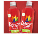Rubicon Spring Strawberry Kiwi Sparkling Water Bottle 500ml x 12