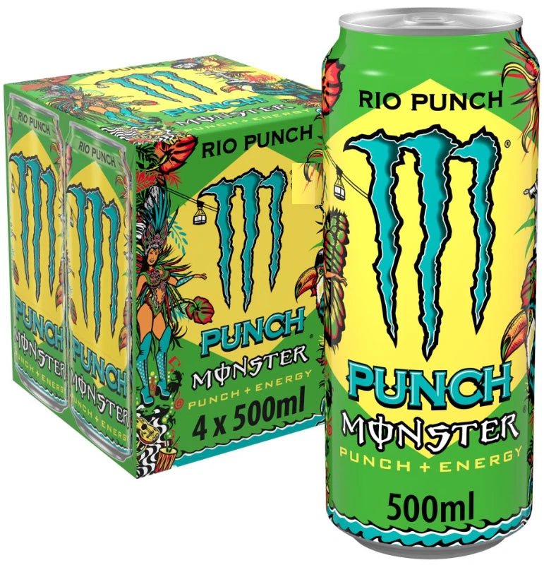 Monster Energy Drink Multi Pack 500ml Case of 4 Cans